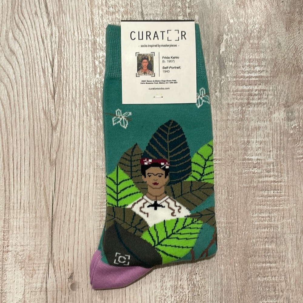 Frida Kahlo Día de los Muertos Crew Socks - NWT